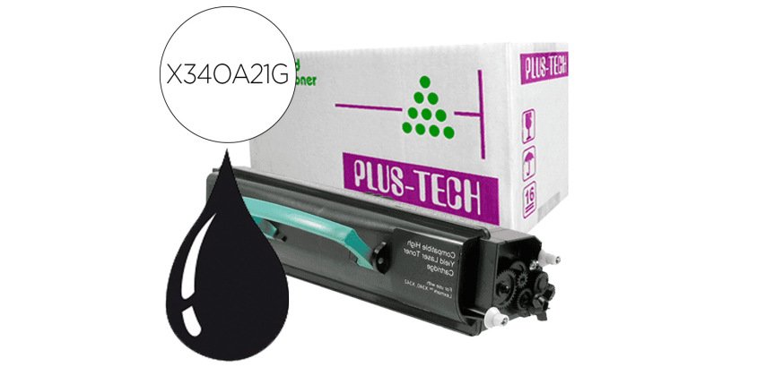 Toner laser compatible dpc lexmark x340a21g noir