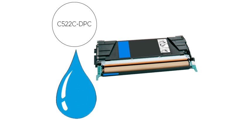 Toner laser compatible dpc lexmark c5220cs cyan
