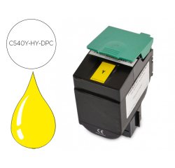 Toner laser compatible dpc lexmark c540h1yg jaune