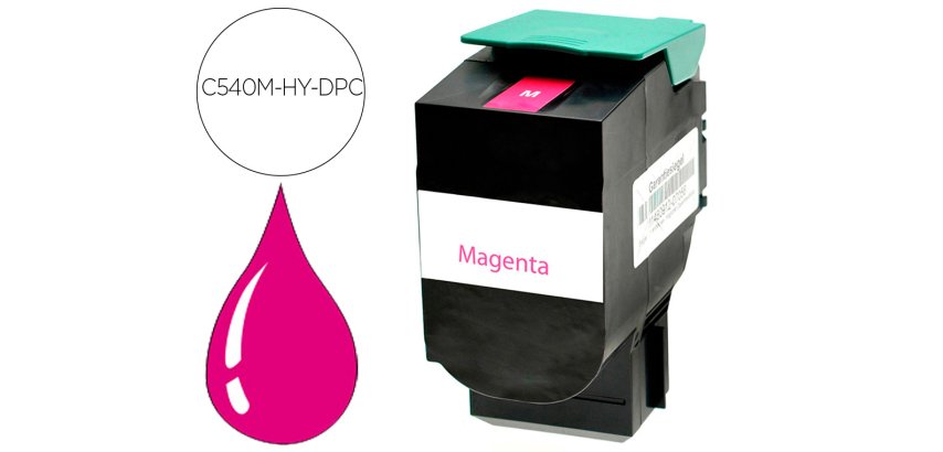 Toner laser compatible dpc lexmark c540h2mg magenta