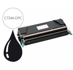 Toner laser compatible dpc lexmark c734a1kg noir
