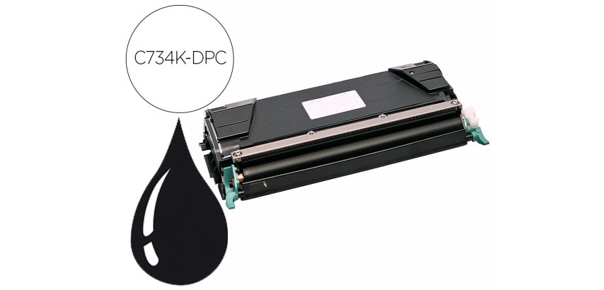 Toner laser compatible dpc lexmark c734a1kg noir