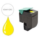 Toner laser compatible dpc lexmark c544x1yg jaune