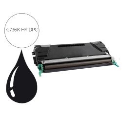 Toner laser compatible dpc lexmark c736h2kg noir