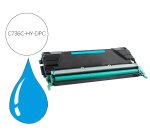 Toner laser compatible dpc lexmark c736h1cg cyan