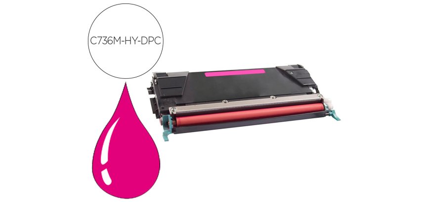 Toner laser compatible dpc lexmark c736h1mg magenta