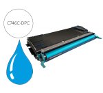 Toner laser compatible dpc lexmark c746a2cg cyan