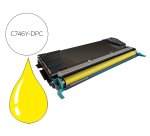 Toner laser compatible dpc lexmark c746a1yg jaune