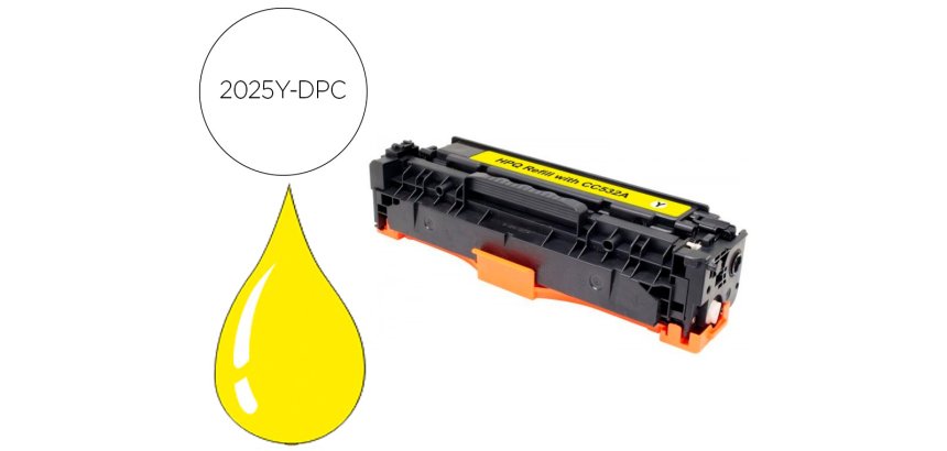 Toner laser compatible dpc hp ep718y jaune