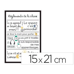 Panneau affichage pvc signaletique biz rglements   de la classe 15x21cm