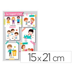 Panneau affichage pvc signaletique biz le respect   c'està 15x21cm