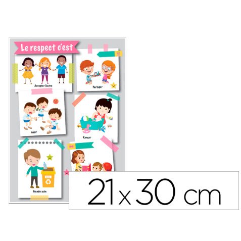 Panneau affichage pvc signaletique biz le respect   c'està 21x30cm