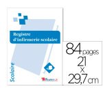 Registre obligatoire d'infirmerie scolaire         signaletique biz reliure      piqure 84 pages 21x29,7cm