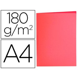 Sous-chemise liderpapel papier cartonne 180g/m2       310x230mm document a4 coloris rouge pastel
