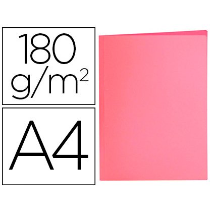 Sous-chemise liderpapel papier cartonne 180g/m2       310x230mm document a4 coloris rose pastel