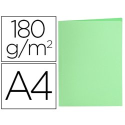 Sous-chemise liderpapel papier cartonne 180g/m2       310x230mm document a4 coloris vert pastel