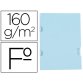 Sous chemise liderpapel a4+ plastifiee avec encart        agrafage 160g/m2 coloris bleu