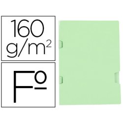 Sous chemise liderpapel a4+ plastifiee avec encart        agrafage 160g/m2 coloris vert