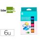 Gouache liderpapel solide baton de 10gr sans solvant    sechage rapide coloris        assortis boite de 6 unites