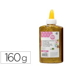 Colle pailletee liderpapel coloris or metallise - pot de 160g