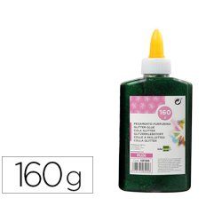 Colle pailletee liderpapel coloris vert metallise - pot  de 160g