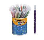 Feutre bic kids coloriage encre ultra-lavable capuchon ventilé pointe bloquée pot 36 unités