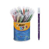 Feutre bic kids coloriage encre ultra-lavable capuchon ventilé pointe bloquée pot 36 unités