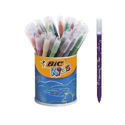 Feutre bic kids coloriage encre ultra-lavable capuchon ventilé pointe bloquée pot 36 unités