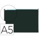 Pochette enveloppe liderpapel polypropylene 180 microns a5  210x148mm fermeture eclair    noir opaque