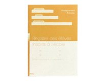 Registre élèves inscrits éditions fuzeau 325 élèves a4 210x297mm