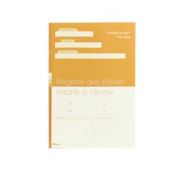 Registre élèves inscrits éditions fuzeau 325 élèves a4 210x297mm