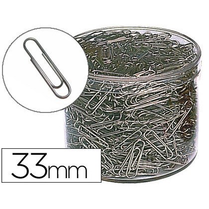 Trombone nickelé 33mm boîte 1000 unités