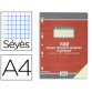 Feuillets mobiles en couleur, A4, Seyès