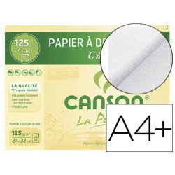 Papier à dessin 'C' à grain, 320 x 240 mm, 125 g/m2