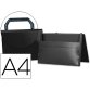 Pochette liderpapel polypropylène porte-documents a4 297x210mm 1000 microns poignée plastique fermoir opaque noir