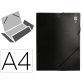 Boîte classement polypropylène liderpapel chemise dos rigide 50mm a4 210x297mm 750 microns opaque noir
