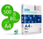 Papier multifonction  greening a4 80g haute        qualité pefc blancheur 146 opacité 92 rigidité 112 500f .