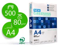 Papier multifonction  greening a4 80g haute        qualité pefc blancheur 146 opacité 92 rigidité 112 500f .