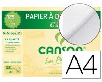 Papier dessin canson c à grain crayon encre gouache feutre 125g a4 pochette 12f
