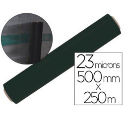Film étirable 500mmx250m épaisseur 23 microns bonne adhérence coloris noir