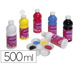 Peinture acrylique lefranc bourgeois glossy fluide indélébile multi-supports assortiment primaire 6 flacons 500ml