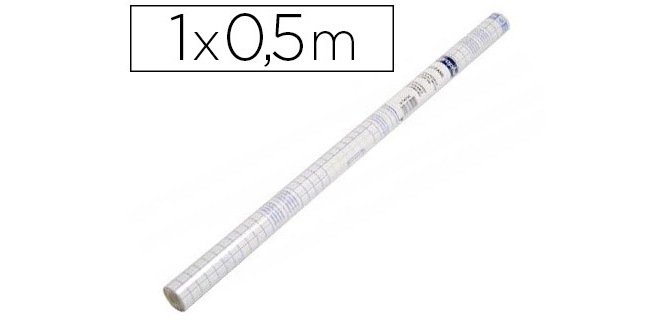 L'Instantané rouleau couvre-livres adhésif repositionnable polypropylène 5/100ème 10 m x 0,50 m - Transparent