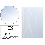 Pochette q-connect perforee folio 120 mc cristal boite    100 unites