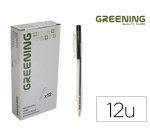 Stylo greening rétractable coloris noir