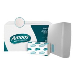 Essuie-mains enchevetres amoospliage v 2 plis 21x25,2cm 20  paquets de 160 feuilles