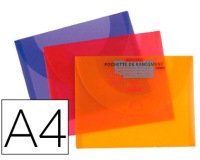 Pochette rangement canson polypropylène rigide dessin a4/a4+ 240x320mm coloris vifs