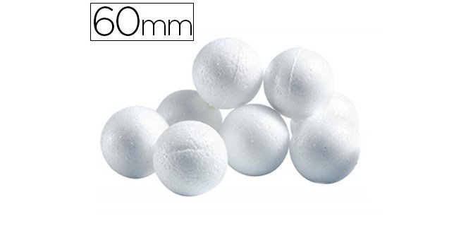 Boule cellulose univers de piwi diamètre 60mm coloris blanc sachet 20 unités