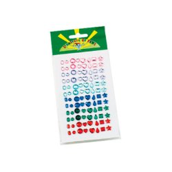 Strass l'univers de piwi autocollants coloris assortis blister 96 unités