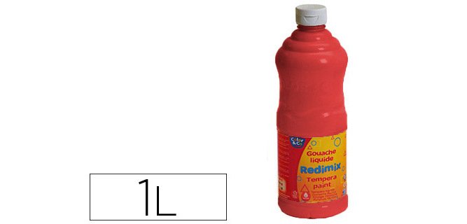 Gouache lefranc bourgeois non toxique fluide grande couvrance coloris carmin flacon 1000ml