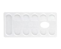Palette lefranc bourgeois rectangulaire plastique